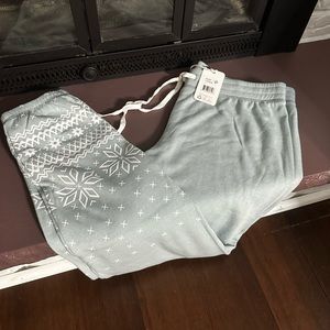 Brand new PJSalvage lounge pants in ice blue